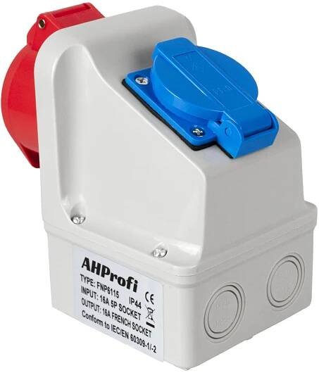 AhProfi zásuvka nástěnná 380/230 V