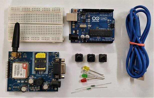 Call And Message Using Arduino And Gsm Module component