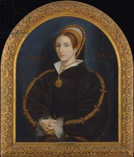 a portrait of a woman in black and gold