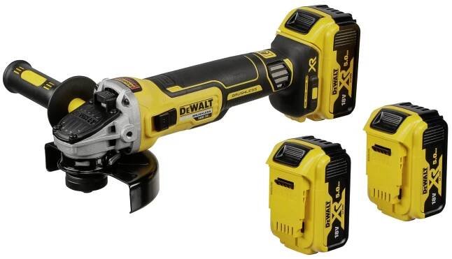 DEWALT Bruska úhlová AKU DCG405P3QS - 3ks baterií