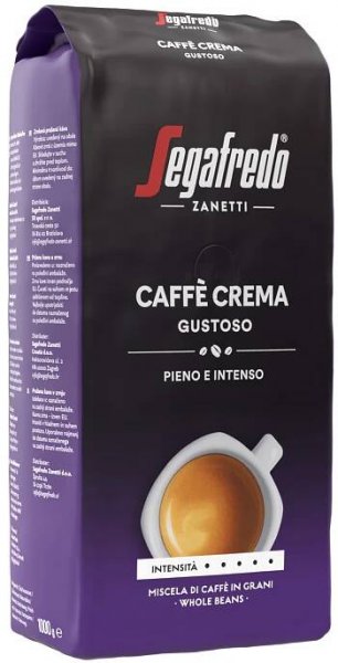 Zrnková káva zmes kávových zŕn Segafredo Caffè Crema Gustoso 1000 g