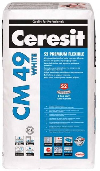 Lepidlo vysoce flexibilní Ceresit CM 49 S2 Premium Flexible 25 kg