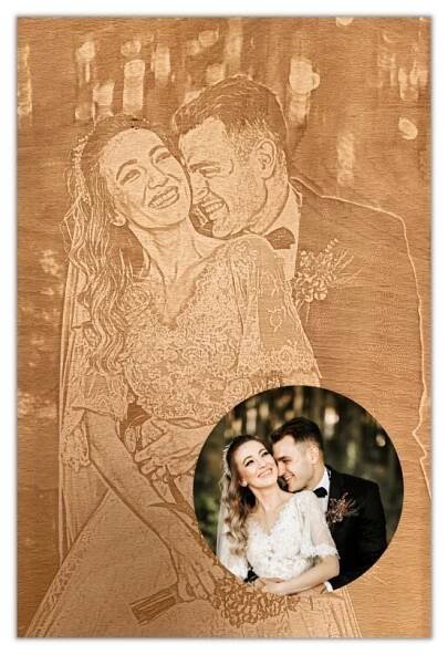 A3+ Fotografie gravírovaná do dřeva - WoodenPuzzle.cz