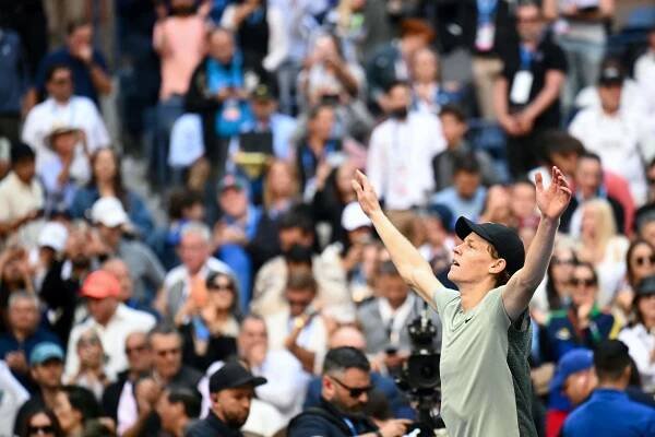 Sinner celebra su US Open, este domingo.