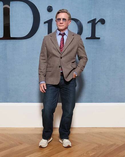 Daniel Craig at the Dior Men's show.