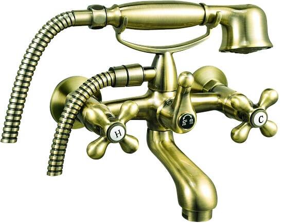 Vanová nástěnná baterie 150 mm bronz | NOVASERVIS