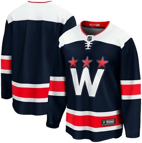 Dres Fanatics Breakaway Jersey NHL Washington Capitals navy alternativní