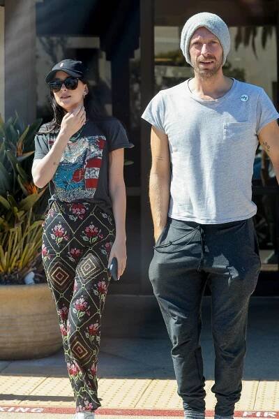 Chris Martin and Dakota Johnson in 2023. 