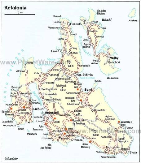 Kefalonia - Floor plan map