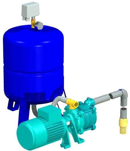 Domácí vodárna AQUA LUX 80 l tlaková nádoba | AQ Pumpy