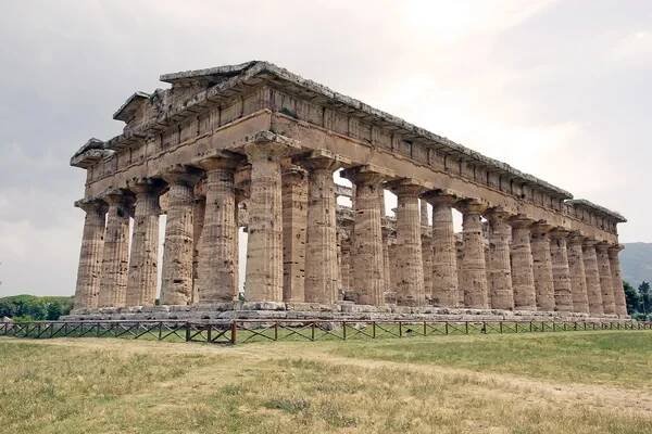 Neptunův chrám, Paestum, Itálie — Stock obrázek