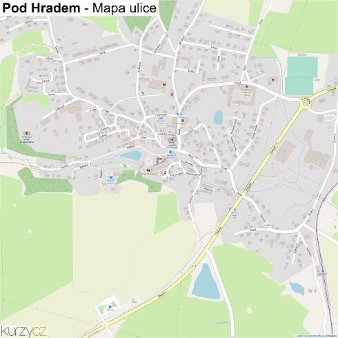 Pod Hradem - mapy | Kurzy.cz