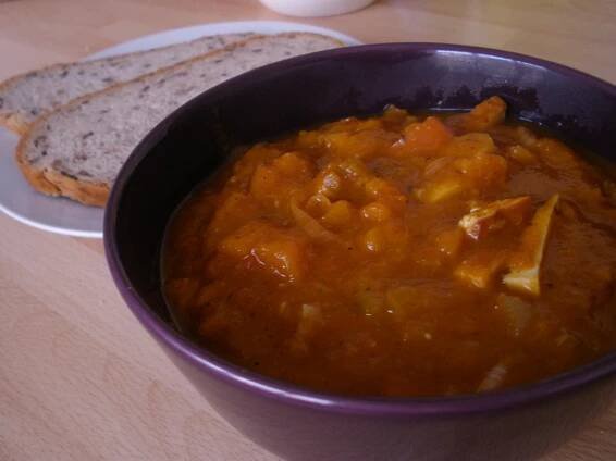 Dýňový guláš - veganodaktyl - veganské recepty