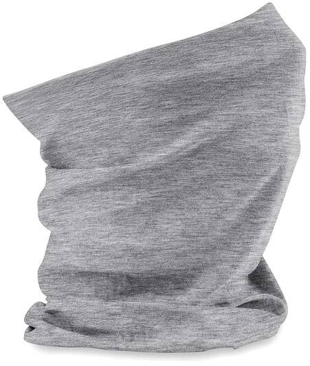 Multifunkční šátek Beechfield Morf Original, Heather Grey, One Size