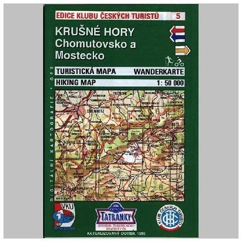 Krušné hory - Chomutovsko a Mostecko - mapa KČT 05