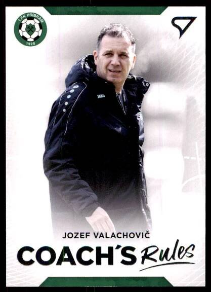 Fotbalová karta Jozef Valachovič Fortuna Liga 20-21 Série 2 Coach ́s Rules