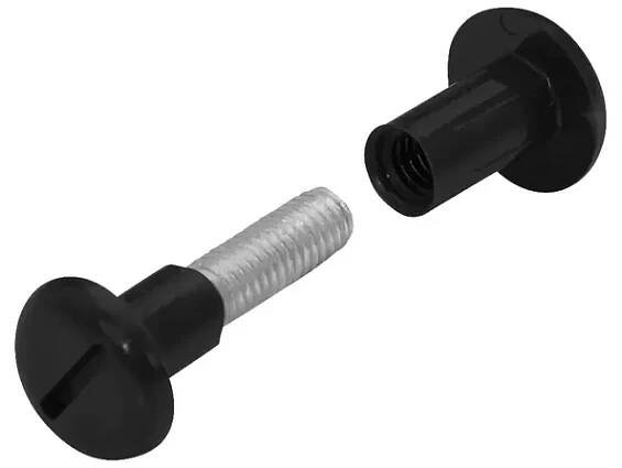 Spojovací šroub M6x26-36mm, černý, 4 ks