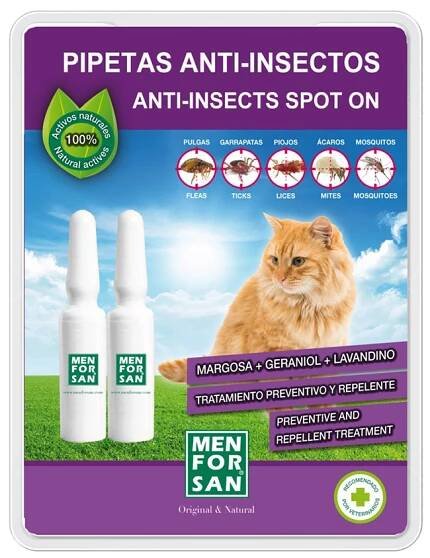 Menforsan Antiparazitní pipety pro kočky 2x1,5 ml