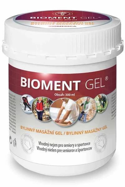 Biomedica Bioment gél 1×300 ml, bylinný masážny gél