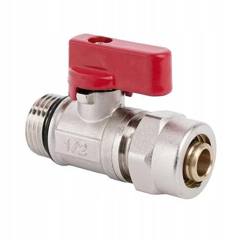 Ventil 1/2 x 16 mm s koncovkou Pex pro rozdělovač