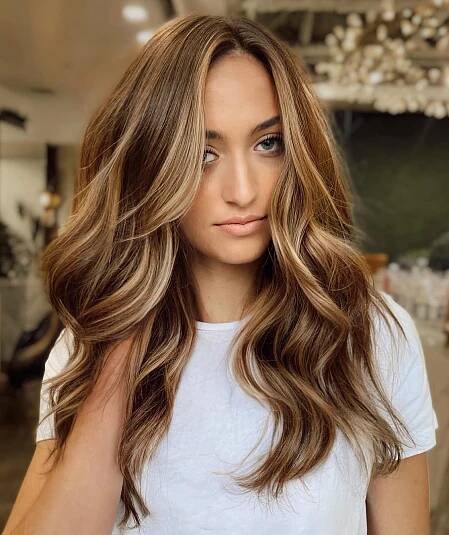 Light Golden Brown Balayage Hair