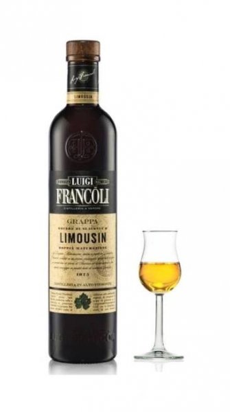 Grappa Luigi Francoli Barrique Limousin 0,7l 42,5% - AZALKOHOL Eshop - Specializovaný obchod s Alkoholem 