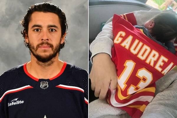 Meredith Gaudreau Shares New Photo of Baby Carter Wearing His First Hockey Jersey — with Special Connection to Late Dad Johnny