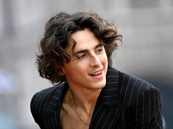 Timothée Chalamet Skipped the Shirt for His First Wonka Appearance — See Photos
