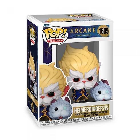 League of Legends: Arcane - Heimerdinger mit Poro Funko Pop Figur