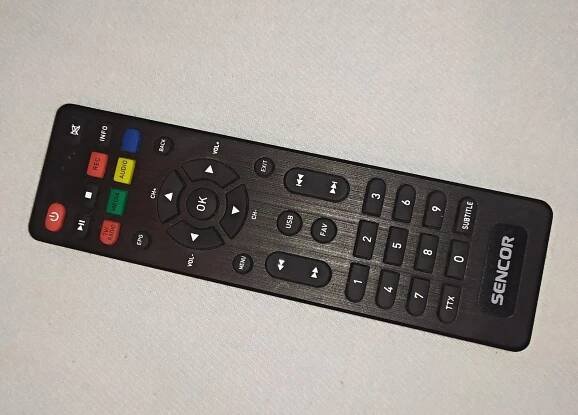 Sencor SDB520T -- originální dálkový ovladač pro Set Top Box a TV