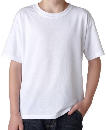 Gildan 8000Y Gildan Youth DryBlend custom printed t-shirt.