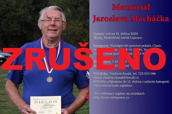 Memoriál Jaroslava Macháčka je zrušen – SAM 95 Bohemia
