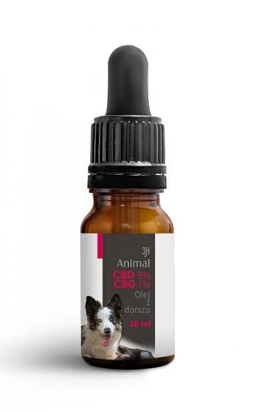 CBD 5% + CBG 1% KONOPNÝ OLEJ PRO PSY A PSY KOČKY 10 ml FULL SPECTRUM