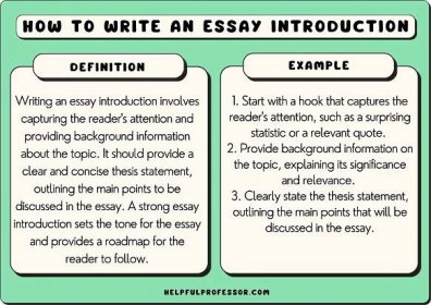 How to write an Essay Introduction