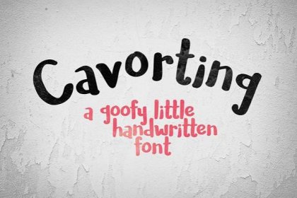 Cavorting – Missy Meyer Arts & Fonts!