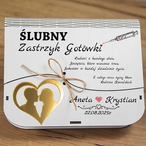 Krabička na PENÍZE S INJEKCÍ HOTOVOSTI Dárek Přání za 242.00CZK - Allegro