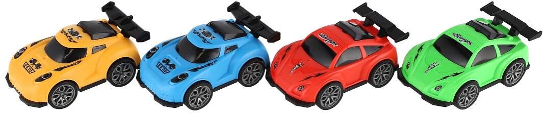 Teddies Auto závodní driftovací plast 10cm na zpětné natažení 4 barvy