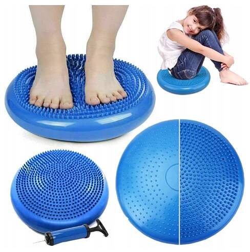 REHABILITAČNÍ SENZORICKÁ BALANČNÍ PODLOŽKA SENZOMOTORICKÝ DISK KRUH JEŽEK 34 CM