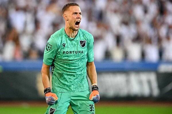 FC Baník Ostrava - FC Kodaň, odvetné utkání 3. předkola fotbalové Konferenční ligy, 15. srpna 2024, Ostrava. Jakub Markovič z Ostravy.