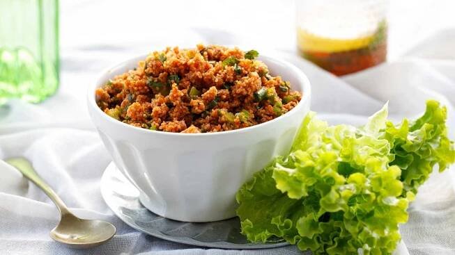 KISIR - TURKISH BULGUR SALAD - HEALTHY VEGETARIAN RECIPE