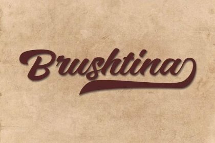 Brushtina Font - Dafont Free