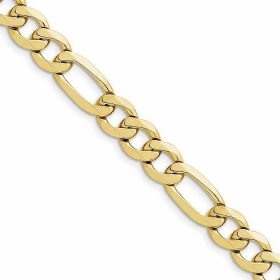 10k 7.0mm Semi-Solid Curb Link Chain – Busy Bee Jewelry