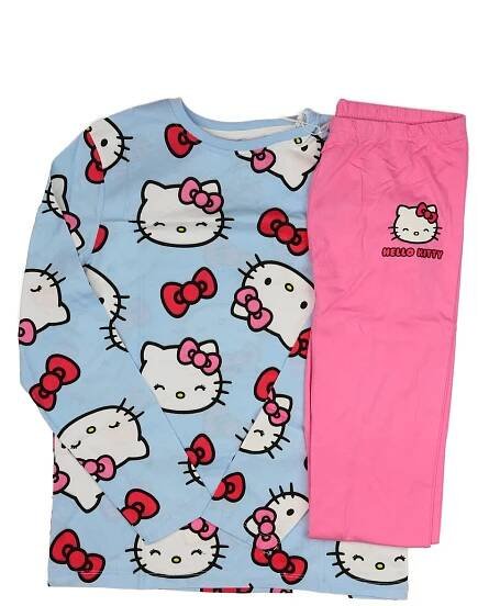 Modro-růžové pyžamo Hello Kitty Primark | Laclík.cz - dětský second hand
