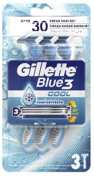 Gillette Blue3 Cool pánské jednorázové holítko 3 ks