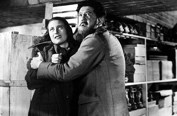 Nábřeží mlh - Z filmu - Michèle Morgan, Michel Simon