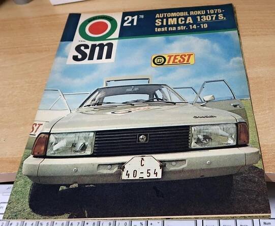 SIMCA 1307, DOBOVÉ1976, 3X DVOJSTRANA 52cmx33cm, TUZEX - Auto-moto