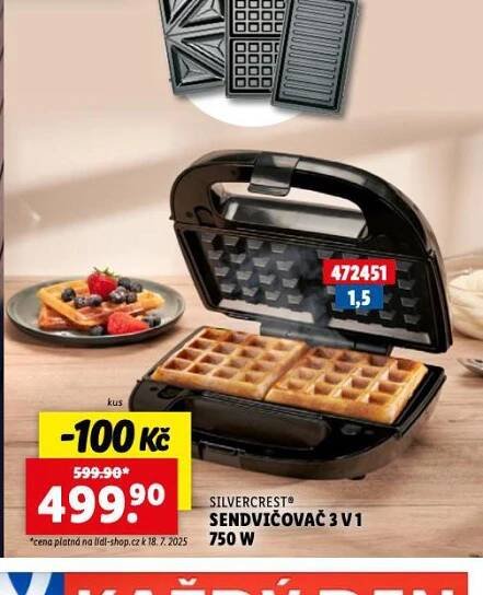 SENDVIČOVAČ 3v1