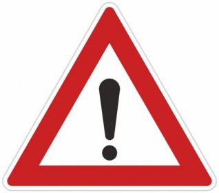 Dopravní značky plechové - Výstražné: Jiné nebezpečí (A22)