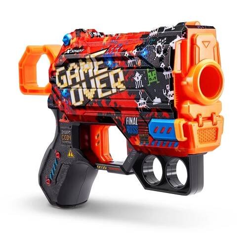 Pistole na šipky Raketomet Zuru X-shot SKINS MENACE 8 šipek GAME OVER