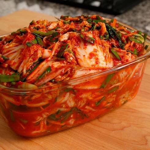 Vegetarian and vegan kimchi (Chaesik-kimchi: 채식김치) | Recipe | Vegetarian kimchi, Kimchi recipe, Vegan kimchi
